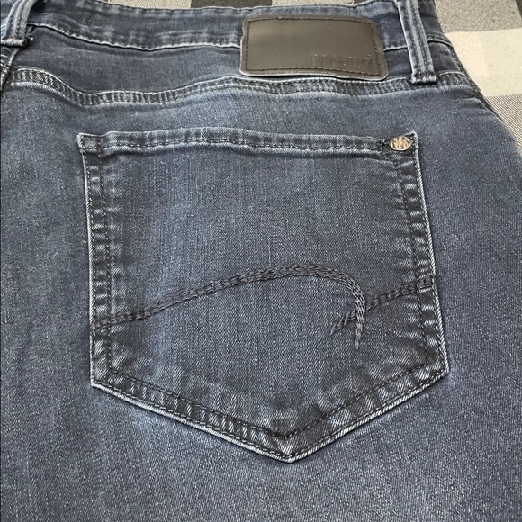 Mavi Straight Leg Jeans Men's Size 34 x 34 Long Tall Stretch Dark Deep Blue - Picture 9 of 12